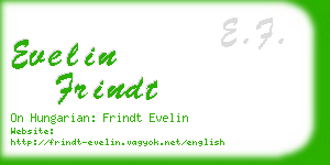 evelin frindt business card